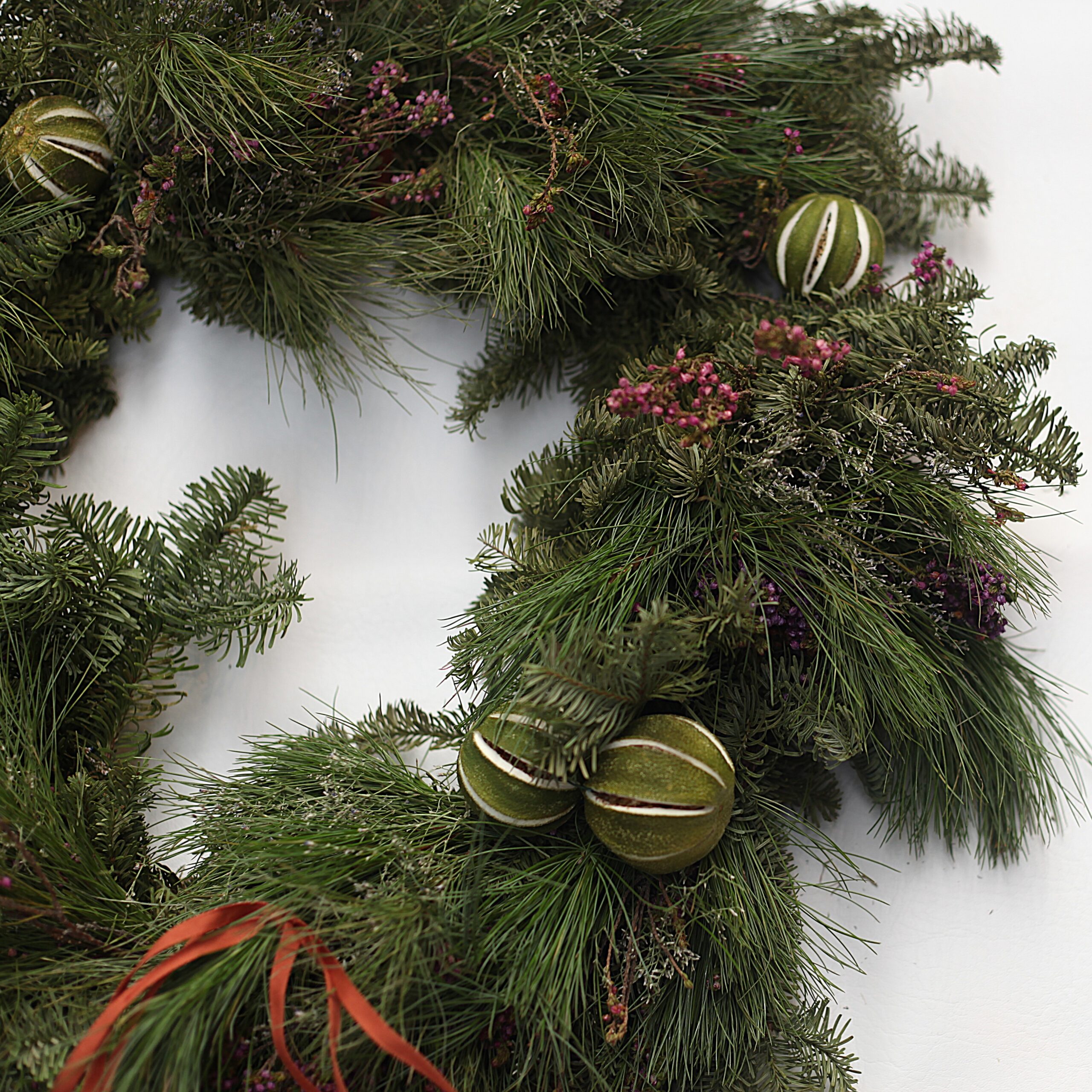 Pine & Heather Christmas Wreath - Image 2