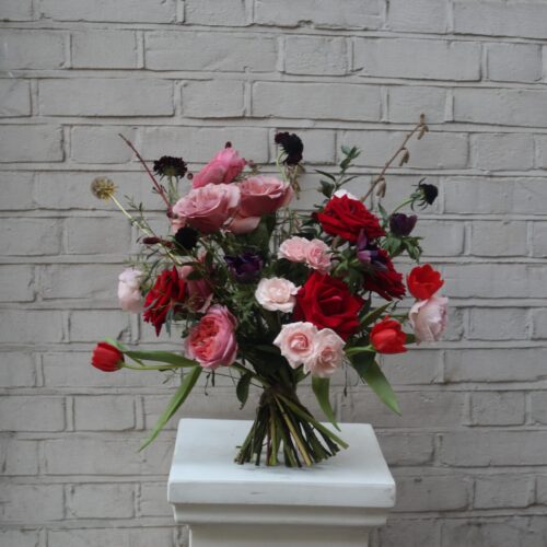 Cassis Noir - The moody cousin of the classic red rose bouquet